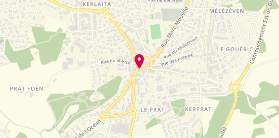 Plan de PINEAU Florent, 10 Place Polignac, 56520 Guidel
