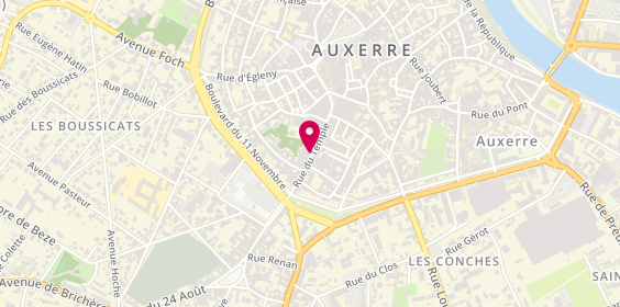 Plan de ROUILLARD Anne, 46 Rue du Temple, 89000 Auxerre
