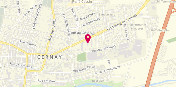 Plan de HUOT MARCHAND CLAIRE, 39 Rue des Fabriques, 68700 Cernay