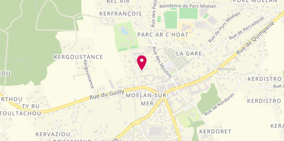 Plan de COURTIN Gwenaëlle, Cabinet d'Orthophonie
6 Rue Saint Mélaine, 29350 Moëlan-sur-Mer