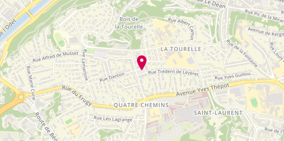 Plan de DORNIC Justine, Cabinet d'Orthophonie
Residence Saint Laurent
7 Rue de la Tourelle, 29000 Quimper