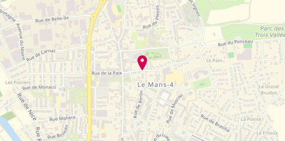 Plan de MARMION ALI Isabelle, 7 Rue de Vienne, 72190 Coulaines
