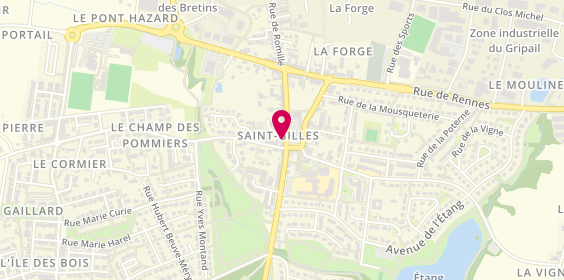 Plan de DELAMARCHE Mathilde, 3 Place de l'Église, 35590 Saint-Gilles