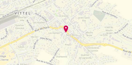 Plan de PISKORSKI ANTONOT Carole, 10 Place des Dames, 88800 Vittel