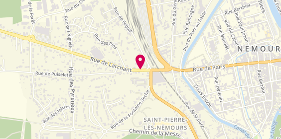 Plan de BORDAT GROZIER Sophie, 3 Rue de Larchant, 77140 Saint-Pierre-lès-Nemours