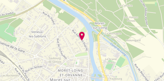 Plan de DEBUIRE Coralie, 17 Rue Edmond Dupray, 77250 Moret-Loing-et-Orvanne