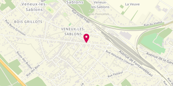 Plan de CLEMENCEAU Claudine, 62 Avenue de Fontainebleau, 77250 Veneux-les-Sablons