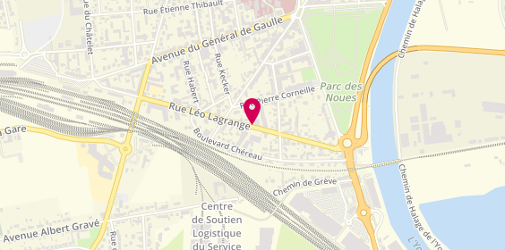 Plan de GUIGUES ANNE LAURE, 32 Rue Léo Lagrange, 77130 Montereau-Fault-Yonne