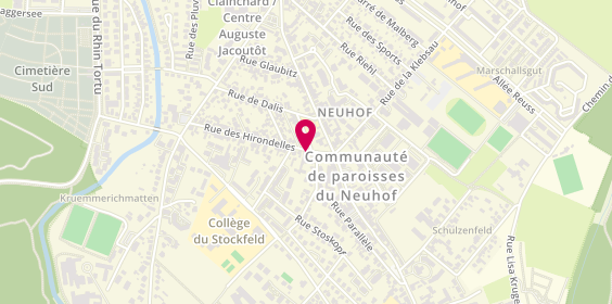 Plan de Guillemette Aubin VIARD, 60 Rue Hirondelles, 67100 Strasbourg
