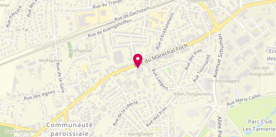 Plan de MULLER Isabelle, 57 Rue du Maréchal Foch, 67380 Lingolsheim
