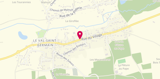 Plan de MONNIER WAJS Christine, 40 Rue du Village, 91530 Le Val-Saint-Germain