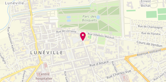 Plan de JACQUOT Marie, 10 Rue des Bosquets, 54300 Lunéville