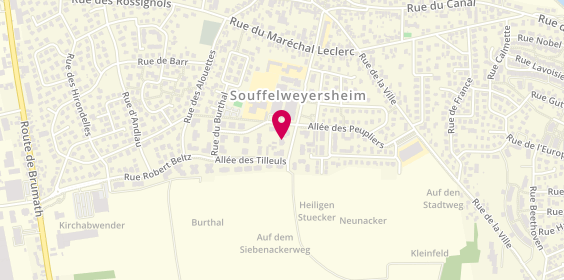 Plan de ZIMMER Agnès, 18 Rue des 7 Arpents, 67460 Souffelweyersheim