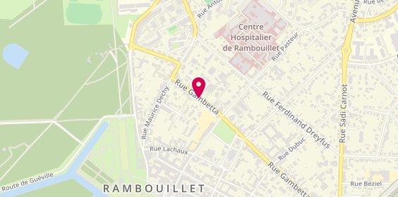 Plan de DE VILLARET Isaure, 75 Rue Gambetta, 78120 Rambouillet