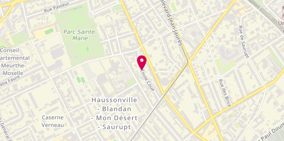 Plan de MARTINEZ Cloé, 26 Rue Emile Coué, 54000 Nancy