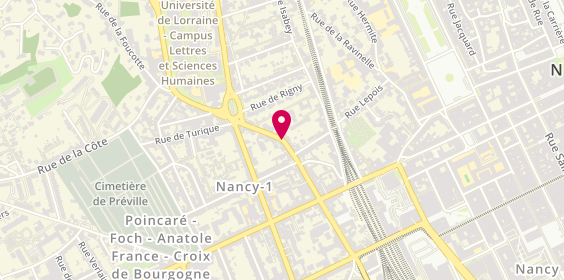 Plan de MONTAGNE Catherine, 35 Rue Armee Patton, 54000 Nancy
