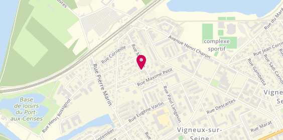 Plan de CAFEL Anne, 34 Rue Waldeck Rousseau, 91270 Vigneux-sur-Seine