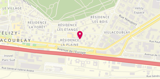 Plan de CAHAGNE PINEL PASCALE, 38 Rue du Général Exelmans, 78140 Vélizy-Villacoublay