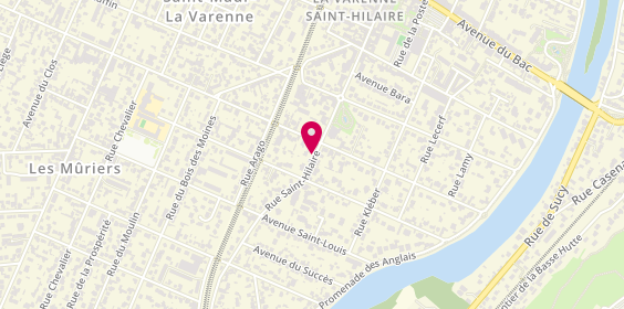 Plan de GAUTHIER Fanny, 8 Rue Arago, 94210 La Varenne Saint Hilaire