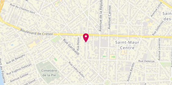 Plan de LACOMBE VAISSETTE Isabelle, 10 Rue Aristide Briand, 94100 Saint-Maur-des-Fossés