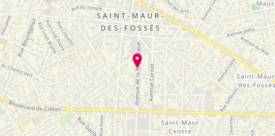 Plan de CHAUMARD BOURNIZEL VALÉRIE, 41 Bis Avenue de la Republique, 94100 Saint-Maur-des-Fossés