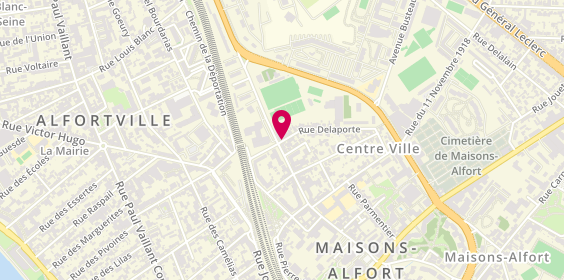 Plan de PAMERLON OLIVIER Céline, 1 Rue Delaporte, 94700 Maisons-Alfort