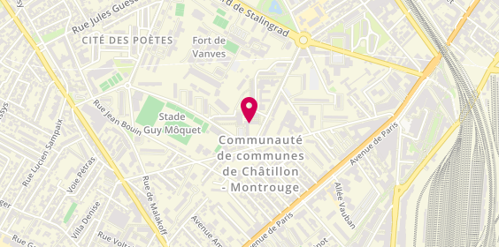 Plan de LE ROUX Ophélie, 4 Place Jean Mermoz, 92320 Châtillon
