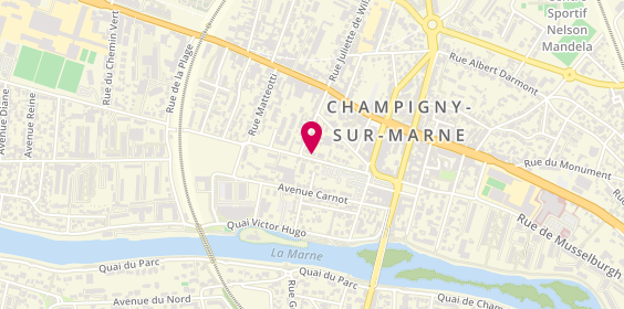 Plan de WAVREILLE Fany, 201 Rue Rue de Verdun, 94500 Champigny-sur-Marne