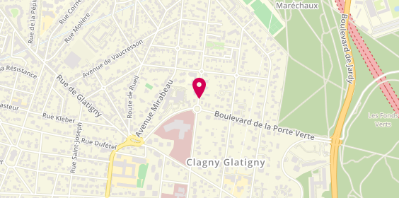 Plan de DESSAIN GELINET Katherine, 26 Boulevard de Glatigny, 78000 Versailles
