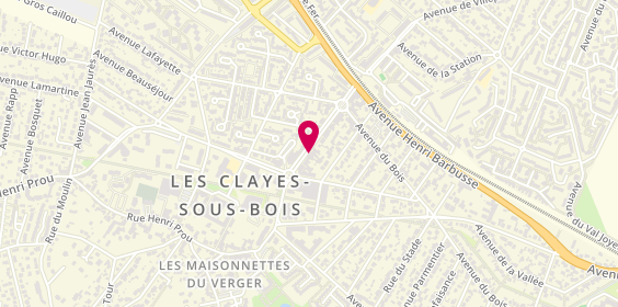 Plan de BADUEL Elisabeth, 20 Rue Maurice Jouet, 78340 Les Clayes-sous-Bois
