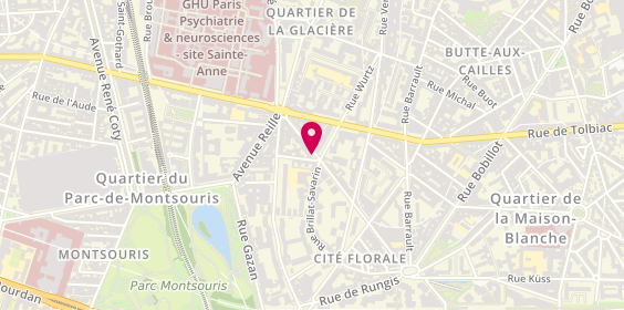 Plan de RAYMOND Cécile, Soins A Domicile
Etage 4 Esc B
43 Rue Boussigault, 75013 Paris