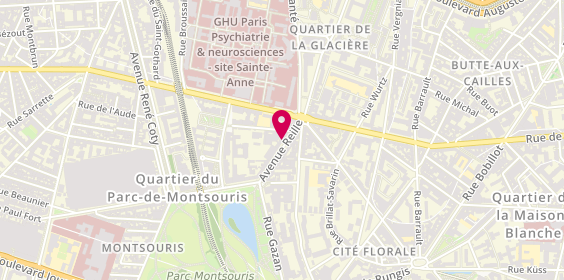 Plan de CHIROSSEL Adélaïde, 8 Avenue Reille, 75014 Paris