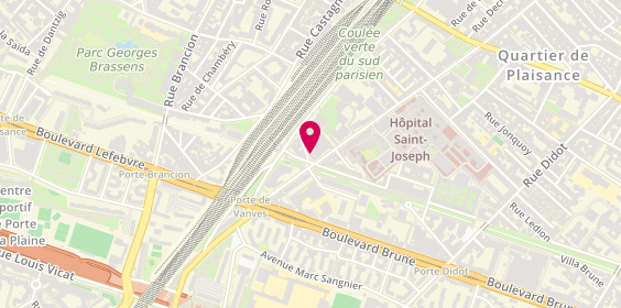 Plan de DRUET Margaux, 4 Rue Alfred Durand Claye, 75014 Paris