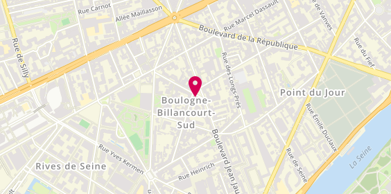 Plan de FORTE LÉVY ANNIE, 3 Rue de Clamart, 92100 Boulogne-Billancourt