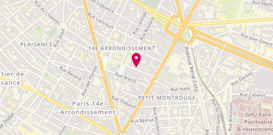 Plan de MOUSSAIT Elodie, 16 Rue Mouton Duvernet, 75014 Paris
