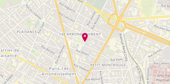 Plan de BAUDELLE Emmanuel, 45 Rue Boulard, 75014 Paris
