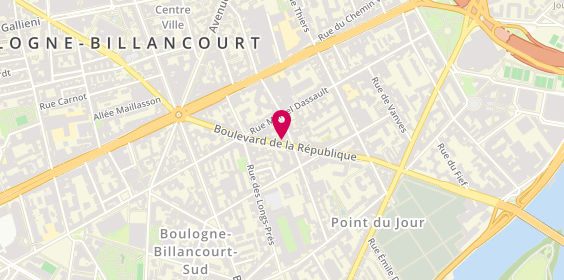 Plan de SERRAZ Véronique, Esc6
64 Boulevard de la République, 92100 Boulogne-Billancourt