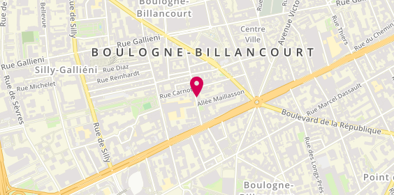 Plan de MAURER Catherine, 18 Rue Paul Bert, 92100 Boulogne-Billancourt