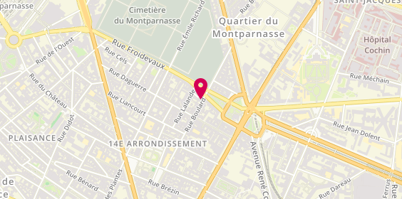 Plan de TIBERGHIEN Albane, 4 Rue Boulard, 75014 Paris