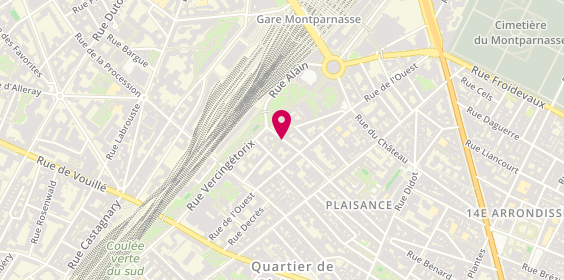 Plan de ROFIDAL VERDOODT Marie Gabrielle, 83 Rue Pernety, 75014 Paris