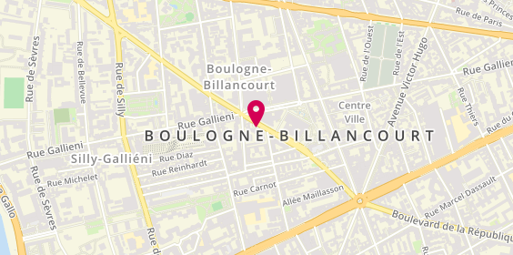 Plan de L'AZOU Justine, 31 Avenue Andre Morizet, 92100 Boulogne-Billancourt
