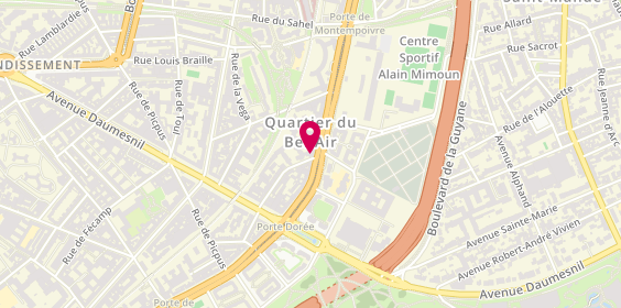 Plan de Oriane LECLERC Orthophoniste, 17 Rue du Colonel Oudot, 75012 Paris
