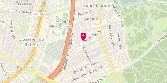 Plan de BOCK Anne, 25 Bis Rue de l'Alouette, 94160 Saint-Mandé