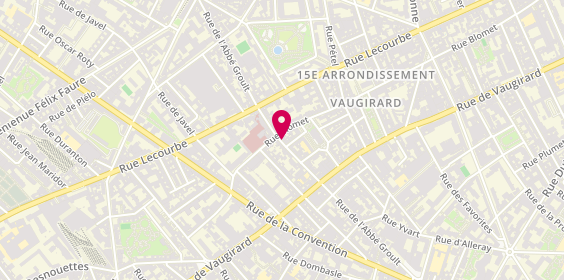 Plan de MOUTON DE LOSTALOT LASSAL Marie Charlotte, 65 Rue l'Abbe Groult, 75015 Paris