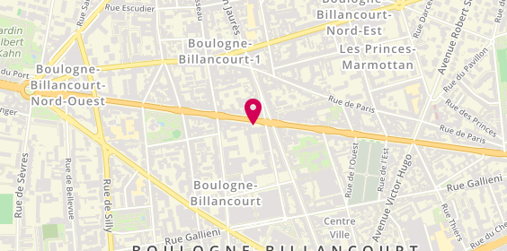 Plan de DAHAN LAMHOUT Danièle, 81 Route de la Reine, 92100 Boulogne-Billancourt