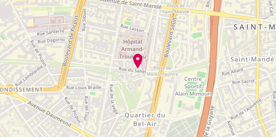 Plan de NAGHMOUCHI Myriam, 53 Rue du Sahel, 75012 Paris