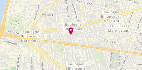 Plan de MALACH HADJADJ Nathalie, 68 Rue d'Aguesseau, 92100 Boulogne-Billancourt