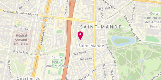 Plan de Anne Lusteau, 3 Rue 1ère Div Française Libre, 94160 Saint-Mandé