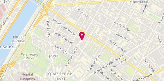 Plan de SOUFFIR ATTAL Michèle, 151 Rue Saint Charles, 75015 Paris