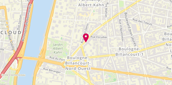 Plan de HUGUES TAMBURRINO Valérie, 127 Avenue J. B. Clement, 92100 Boulogne-Billancourt